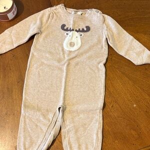 Max Studio Cream/Tan Moose Knit One-Piece